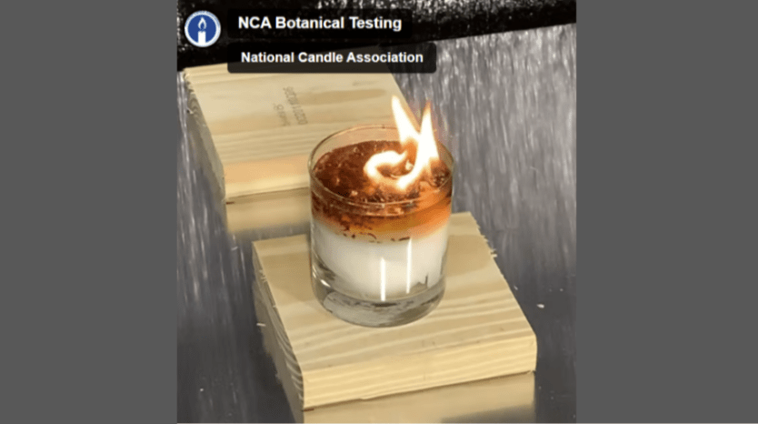 how a botanical candle can set on fire