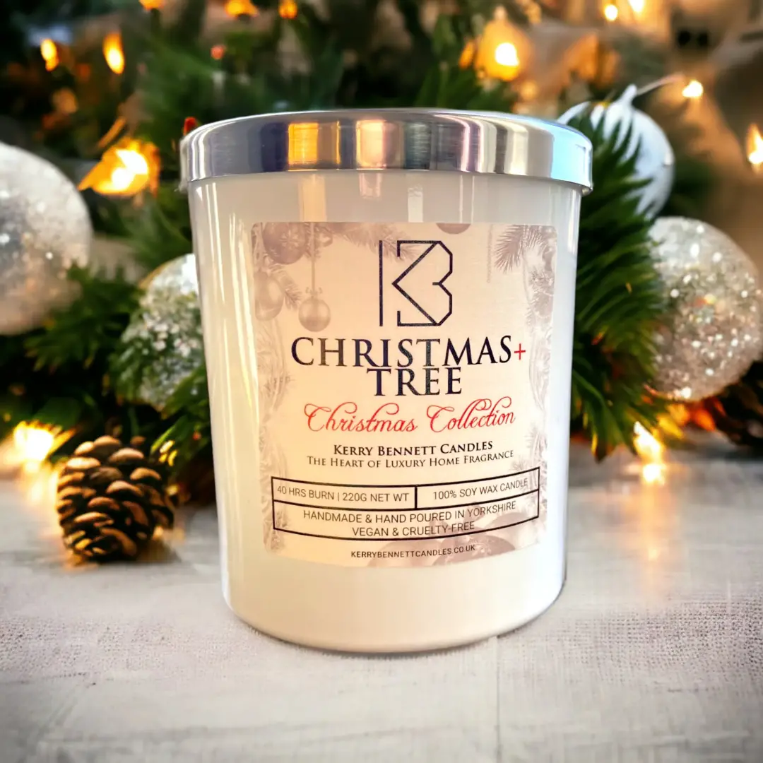 Christmas Tree Candle with a Lid