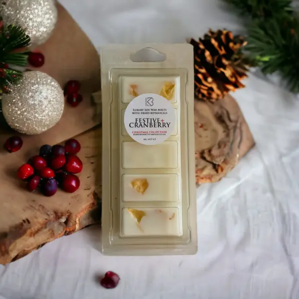 Festive Cranberry Christmas Wax Melts Soy Wax