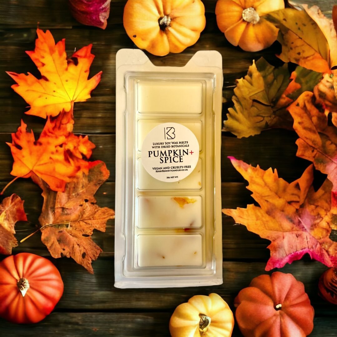 pumpkin spice latte wax melts botanical snap bars